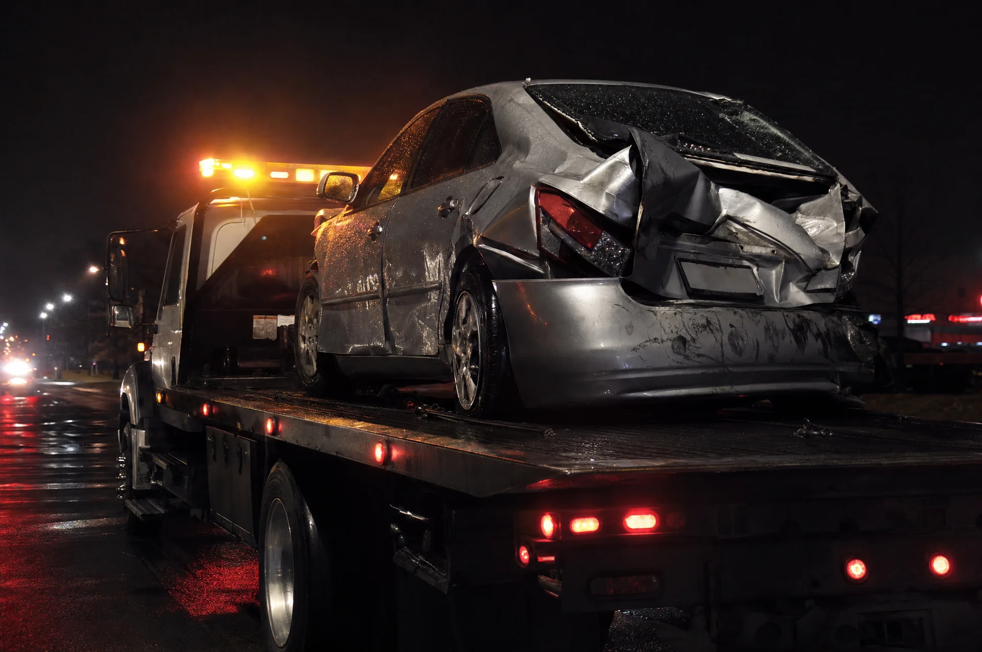 Accident-scene towing and recovery
